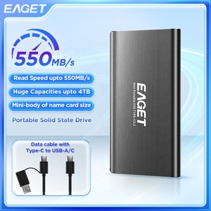 EAGET 128GB Loại C USB 3.1 Đĩa Cứng Ngoài 500 MB/giây Đọc Ổ Đĩa Thể Rắn Di Động SSD Di Động Hdd SSD Di Động - Product Image 2