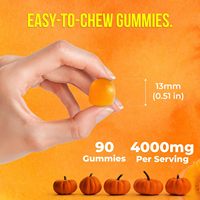 Permen Kunyah Minyak Biji Labu Berbasis Tumbuhan 4000mg Per Sajian dengan Seng & Vitamin C untuk Pertumbuhan Rambut, Kulit Awet Muda (Private Label OEM)