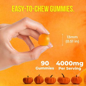 Gomitas <span class=keywords><strong>de</strong></span> Aceite <span class=keywords><strong>de</strong></span> <span class=keywords><strong>Semilla</strong></span> <span class=keywords><strong>de</strong></span> <span class=keywords><strong>Calabaza</strong></span> a Base <span class=keywords><strong>de</strong></span> Plantas <span class=keywords><strong>de</strong></span> Marca Privada OEM, 4000 mg por Porción, con Zinc y Vitamina C <span class=keywords><strong>para</strong></span> el Crecimiento del Cabello y una Piel Joven - Product Image 3