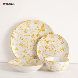 <span class=keywords><strong>Service</strong></span> <span class=keywords><strong>de</strong></span> vaisselle en céramique <span class=keywords><strong>de</strong></span> Noël 16 pièces en <span class=keywords><strong>porcelaine</strong></span> <span class=keywords><strong>de</strong></span> luxe <span class=keywords><strong>de</strong></span> style européen imprimable français pour 4 personnes - Product Image 4