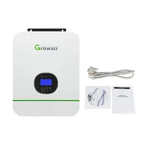 Growatt 3 단계 오프 그리드 하이브리드 타이 태양열 Mppt 15-25 Kw 그리드 인버터 SPF 3000TL HVM