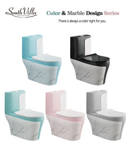 <span class=keywords><strong>Inodoro</strong></span> de Cerámica Moderno sin Borde para Hotel, <span class=keywords><strong>Inodoro</strong></span> de una Pieza en Color Gris Mate - Product Image 4