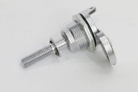 Loquet de liaison en alliage de zinc Serrure à came de compression étanche Quart de tour Cylindre de loquet de bouton d'armoire