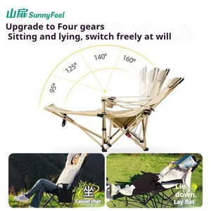<span class=keywords><strong>Chaise</strong></span> pliante d'extérieur SunnyFeel <span class=keywords><strong>Chaise</strong></span> de pêche portable <span class=keywords><strong>Chaise</strong></span> longue de camping réglable avec pédales - Product Image 4