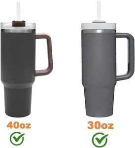 YSC01Hot Sells Custom Double Wall Stainless Steel Vacuum Insulated 40 Oz Tumbler Handle <b>Straw</b> Eco-Friendly Travel Car Cup for - Product Image 3