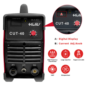 YIJIU 220V 40A Portable <b>Plasma</b> <b>Cutter</b> Hot <b>Sale</b> IGBT Cutting Machine <b>for</b> Carbon Steel Stainless Aluminum Copper CUT-40(IGBT) Plas - Product Image 1