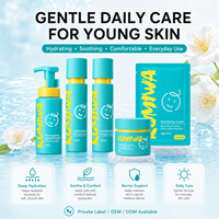 Ensemble de soins pour adolescents en marque blanche : Nettoyant hydratant et apaisant, Tonique, Lotion, Crème, Masque – OEM ODM – Soins pour jeunes peaux