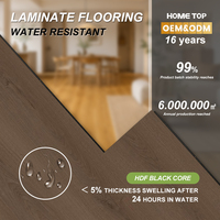 Plancher stratifié pour chambre d'hôtel 12 mm AC4 HDF Grain de bois Intérieur