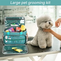 Sac de transport pour outils de toilettage pour animaux de compagnie, grande capacité, sac à bandoulière pour accessoires de toilettage pour animaux de compagnie