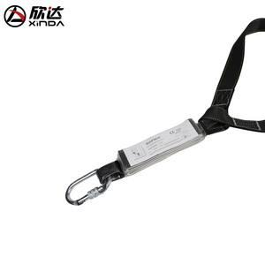 Xinda Double Hook <b>Buffer</b> Belt Polyester Reinforced High Altitude Fall Protection Safety Equipment - Product Image 3