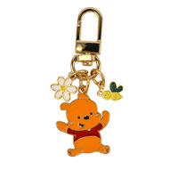 Porte-clés personnalisés avec logo, en émail souple de luxe, souvenirs d'entreprise, emballage personnalisé, dessin animé Tigger Winnie l'ourson, en métal zinc