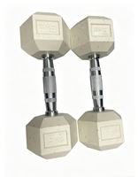 Haltères hexagonaux colorés de gros pour la gym avec poignée ergonomique chromée pour l'exercice des bras unisexe et le fitness à domicile