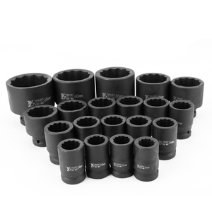 Juego de Llaves de Trinquete de Impacto de Alta Resistencia, Juego de Llaves de Tubo, Herramientas de Reparación de Automóviles, 26 en 1, <span class=keywords><strong>3</strong></span>/4 - Product Image 4