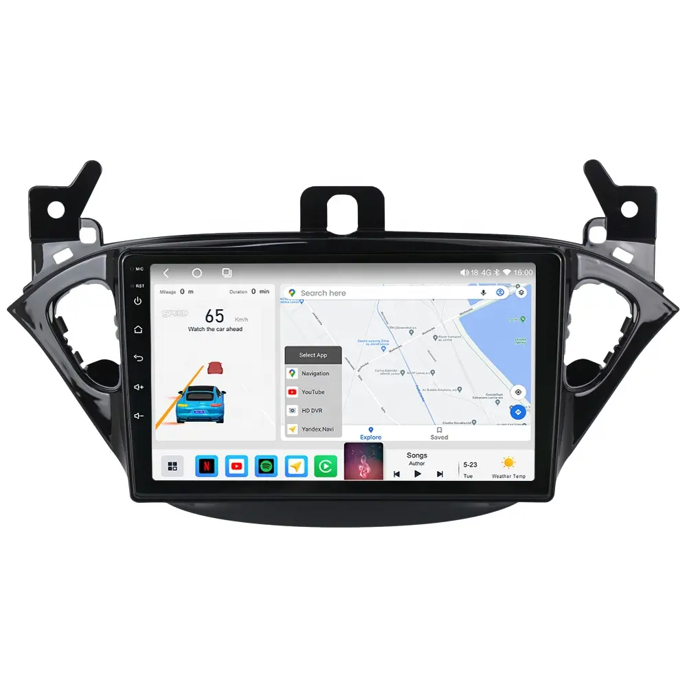 MEKEDE M6 PRO 3D 9 inç android yeni sistem Opel Corsa 2014-2019 için dokunmatik ekran GPS BT araba multimedya oynatıcı
