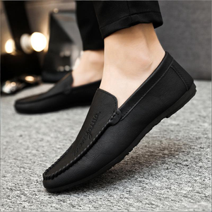 Nouveauté Été 2026 Mocassins <span class=keywords><strong>Homme</strong></span> en Similicuir PU, Chaussures de Conduite Décontractées à Semelle Souple, à Enfiler, <span class=keywords><strong>Tendance</strong></span> Streetwear, Couleur Unie, <span class=keywords><strong>Tendance</strong></span> Internet - Product Image 2