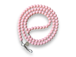 Correa para Perro con Cuentas, Color Rosa Pastel, Diseño Único, Hecha a Mano, para Cachorros y Gatos - Product Image 4