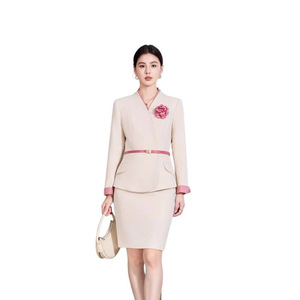 Women's Professional Suit <b>Set</b> Long Sleeve <b>Blazer</b> Trousers Formal Workwear Anti-Wrinkle Worsted Fabric Commute Spring Autumn - Product Image 5