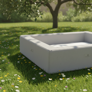 Bestseller Atmungsaktives Hundebett Waschbarer Samt- & Leinenbezug Kunstfell-Füllung Wasserdicht Rechteckig Einfarbiges Muster Karton - Product Image 5