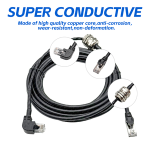 Chất lượng cao cáp Ethernet Cat5 CAT5e CAT6 cat6A cáp 90 độ L hình dạng RJ45 trái hoặc phải góc UTP Mạng vá dây - Product Image 4
