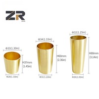 ZERUN Style moderne laiton or meubles jambe couvre Table canapé insérer conseils viroles couverture tampons métal sol protecteurs casquettes