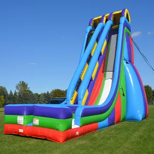 Tobogán Inflable Extremo, Tobogán Acuático Inflable <span class=keywords><strong>de</strong></span> Borde, 34 Pies <span class=keywords><strong>de</strong></span> Altura, Tobogán Acuático Inflable para Adultos - Product Image 1