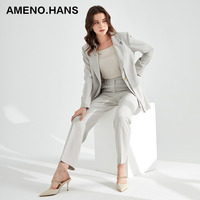 Conjunto de chaquetas informales para mujer, ropa con botones, blazer personalizado de último diseño