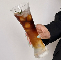 Grands verres à boire pour café froid et boissons aux fruits, idéaux pour les fêtes, style européen, écologiques, durables et élégants