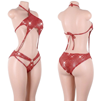 Tenues de danse exotiques à paillettes en vrac, maillots de bain à pois, string à paillettes argentées brillantes, équipement de danse pour festivals et raves, tenues de boîte de nuit