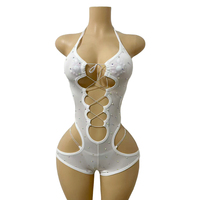 Yinlin Vente en gros de costumes de danse sexy en cristal pour club, costumes de pole dance