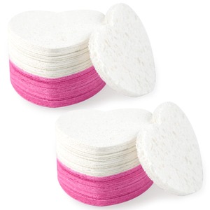 Esponja de limpieza facial de celulosa comprimida respetuosa con el medio ambiente, almohadillas faciales desechables, forma personalizada transpirable - Product Image 2