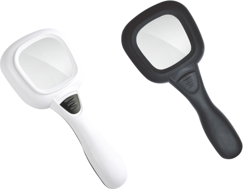 TH-600558-2H 3X квадратный Ручной Лупа увеличительное стекло со светодиодной подсветкой