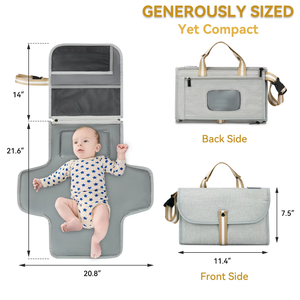 BSCI Factory Custom portatile fasciatoio copri pannolino impermeabile pieghevole in poliestere resistente - Product Image 3