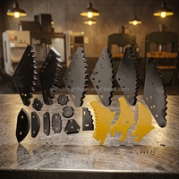 Lame de mélangeur horizontal TMR en alliage de carbure de tungstène, couteau en acier au manganèse à neuf crâmes de chrome-silicium, type fleur de prunier