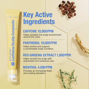 [NINELESS] Ampoule Rafraîchissante pour le Cuir Chevelu à la Caféine Root Biome 20ml Pour Rafraîchir les Racines et Offrir Confort Quotidien au Cuir Chevelu - Product Image 4