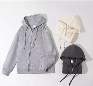 Felpe Invernali Sottili con Cappuccio, Spalle Scivolate, <span class=keywords><strong>Oversize</strong></span> da Uomo, 100% Poliestere, Stampa Personalizzata, Logo Ricamato, Felpe con Zip - Product Image 2