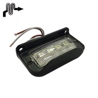 Lampe de plaque d'immatriculation de voiture 4LED étanche IP67 Super Bright feu arrière 10-30V pour camion remorque camion RV caravane pick-up voiture