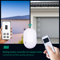 Contrôleur intelligent YET863WTR Smart Life & TUYA App, commande vocale Alexa pour ouvre-porte à enroulement tubulaire, moteur tubulaire AC 100V-240V 433mhz