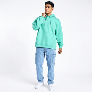 Wholesale Custom Logo Gym Fitness Hoodie High Quality Plus Size 100% Cotton Fleece Fabric Oversized <b>Men</b> Hoodie with Blank Design - Product Image 1