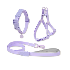 Venta al por mayor de lujo de moda impermeable PVC recubierto de mascotas perro arnés <span class=keywords><strong>Collar</strong></span> Correa conjunto impermeable PVC Step In arnés para perros - Product Image 3
