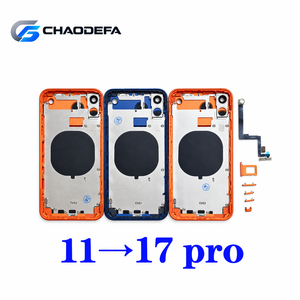 Boîtier de conversion DIY pour iPhone 11, 11 Pro, 11 Pro Max en style 17 Pro, 17 Pro Max – Coque arrière, châssis - Product Image 2