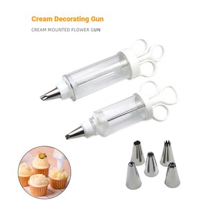 Ensemble d'outils de pâtisserie, pistolet à biscuits, seringues en plastique pour la décoration de gâteaux avec embouts en acier inoxydable pour la fabrication de biscuits - Product Image 3