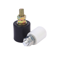 Ruedas de Posicionamiento de Nylon para Puertas Correderas, Herrajes para Puertas de Patio, Ruedas de Sujeción Móviles, Diámetro 40mm, Grosor 60mm