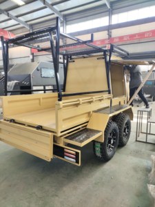 Remorque plateau Eden Tradie UTE à double essieu avec boîte à outils, porte-échelle, support de roue de secours, robuste, conçue pour une utilisation intensive, roues en alliage, électrique - Product Image 4