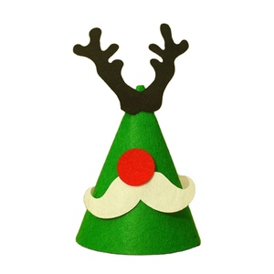 Nouveau chapeau de Noël en feutre dessin animé bricolage créatif chapeau de père Noël décoration de fête de Noël vente en gros - Product Image 4