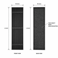 Grille de climatisation en acier plastique de style victorien sur mesure, grille droite, écologique et durable