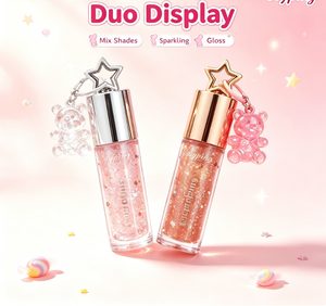 Olio Labbra Rosa Raro Idratante in Tubetti, Lucidalabbra Trasparente Effetto Specchio Candy Bear, Kit Cosmetici Idratanti per la Cura della Pelle - Product Image 5