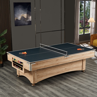 Table de billard 3-en-1 moderne pour intérieur, 7, 8 ou 9 pieds, avec système de retour automatique des billes – Offre Spéciale