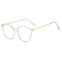 Lunettes optiques rétro UNOC, dernier modèle, pour femmes, verres transparents bloquant la lumière bleue, branches à ressort en métal, modèle TR90
