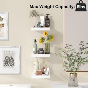 Estantes Flotantes <span class=keywords><strong>de</strong></span> 20 cm para Pared, <span class=keywords><strong>Estante</strong></span> <span class=keywords><strong>Pequeño</strong></span> para Montar en la Pared, para Baño, Sala <span class=keywords><strong>de</strong></span> Estar, Dormitorio, <span class=keywords><strong>Cocina</strong></span>, Juego <span class=keywords><strong>de</strong></span> 3 - Product Image 3