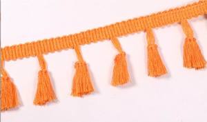 Đầy màu sắc 40-45mm tua ren chổi rìa TRIM rộng polyester bông beddings Hàng may mặc & nhà dệt may trang trí rèm cửa - Product Image 2